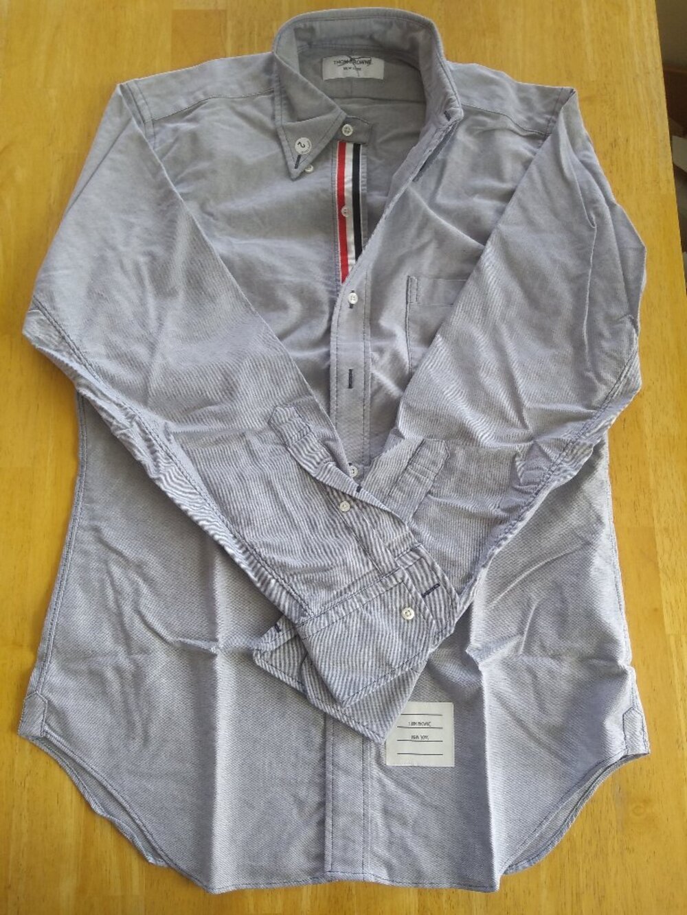 New Thom Browne Navy Oxford Button Down TB2 S 15-33